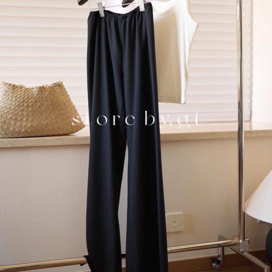 精纺羊毛直筒裤 慵懒拖地极简百搭高级灰空气裤显瘦显腿长显腿直,女装/女士精品,休闲裤,淘宝优惠券,粉丝福利购,淘宝优惠卷