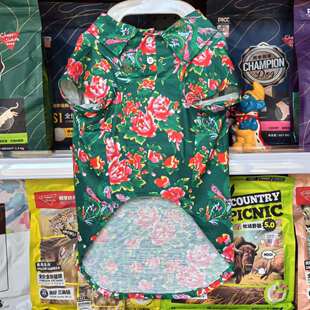 中大型犬狗狗衣服夏装薄款POLO东北大花衫金毛拉布拉多边牧萨摩