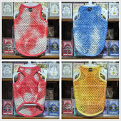 有大码 中小型犬猫咪泰迪比熊边牧 日单网眼宠物背心狗狗衣服夏装