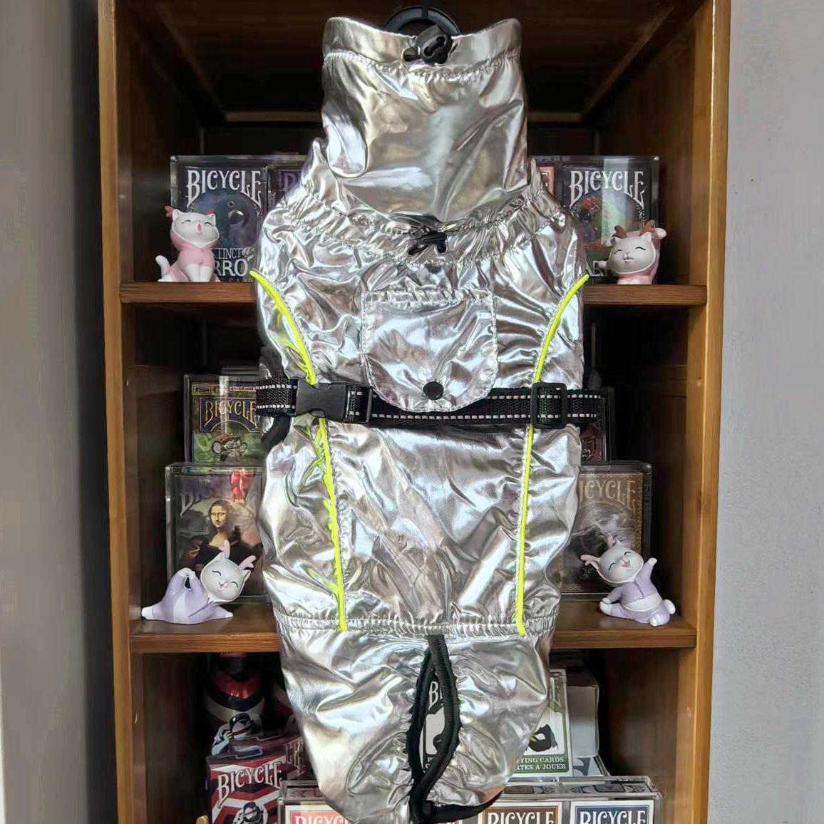 好货!9个尺码!宠物防水防风户外衣太空服狗狗雨衣披小中大型犬