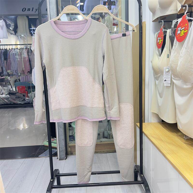 珍妮芬女生石墨烯蚕丝羊毛贴片保暖秋衣秋裤套装圆领修身棉毛衫新,女士内衣/男士内衣/家居服,保暖套装,淘宝优惠券,粉丝福利购,淘宝优惠卷