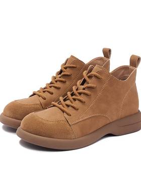 卓诗尼60464加绒运动鞋 百搭女鞋舒适复古爆款平底