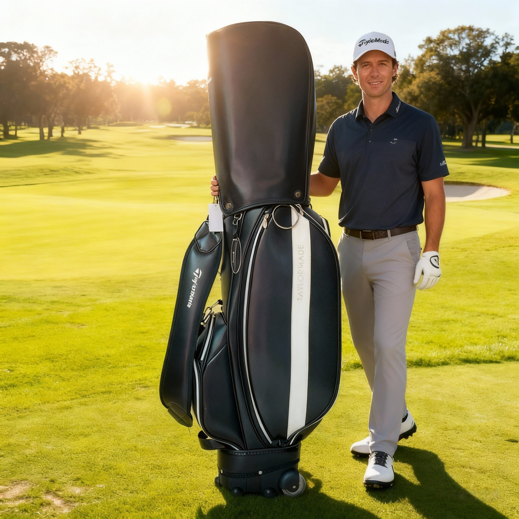 高尔夫球包新款高尔夫球袋防水标准球杆包拉杆带轮子球包男女通用
