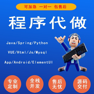 Java程序vue前端开发web网页设计html代做定制UI设计前端问题解决