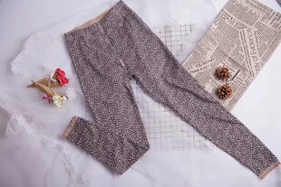 时尚经典豹纹高腰随体微收复保暖裤加薄绒秋冬产后护腰暖宫打底裤