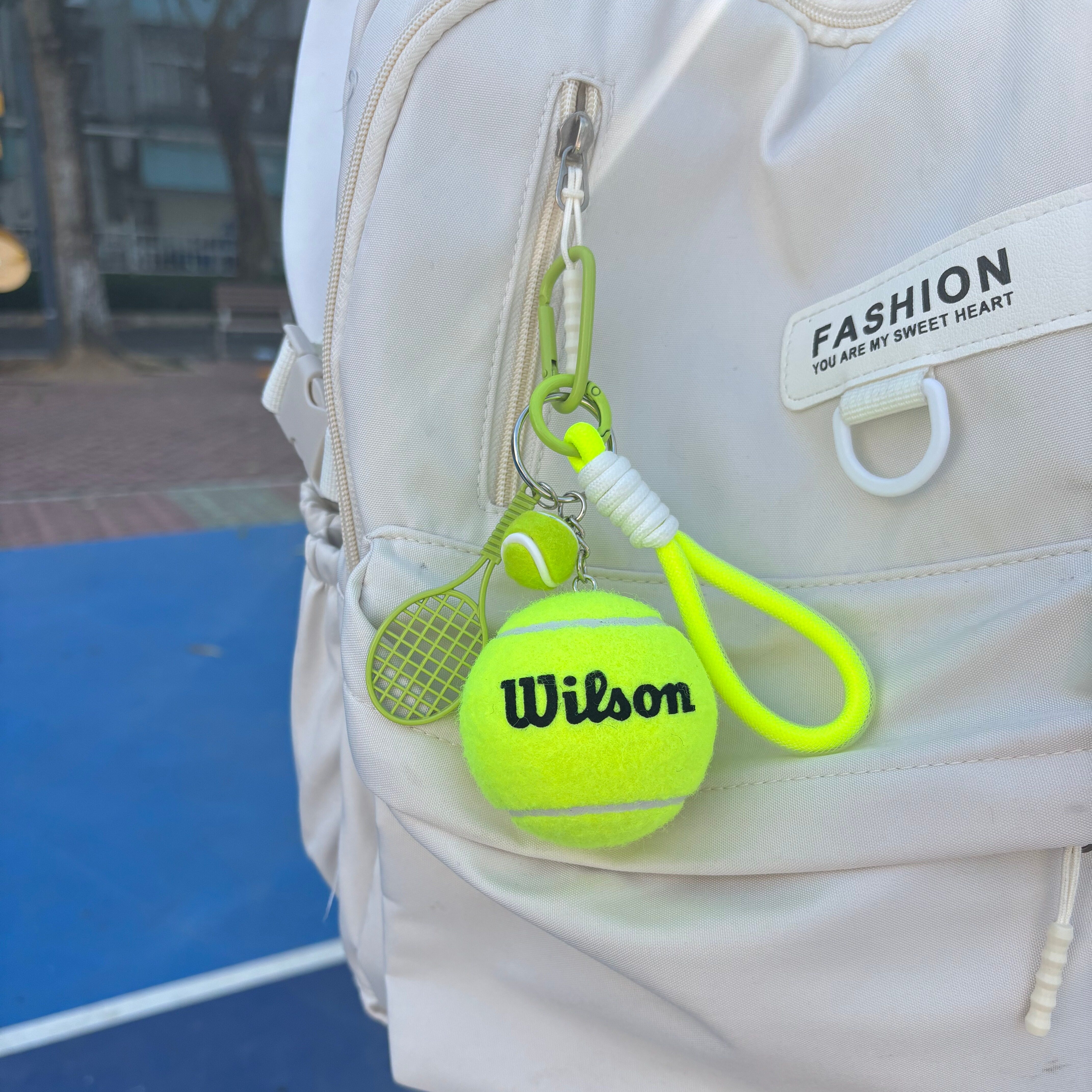 大小网球拍组合包挂件车载情侣礼物威尔胜奖品纪念品周边背包挂饰