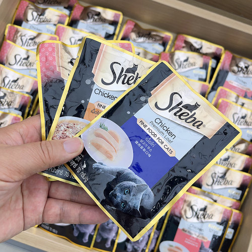 【40g*12包】SHEBA/希宝 成猫软汤包猫罐头猫咪零食进口湿粮
