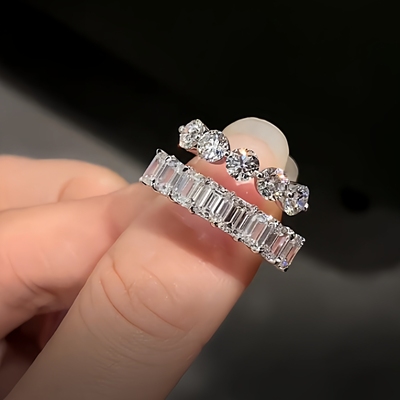 河南培育钻石 igi双证钻戒婚戒手链来图定制18k铂金镶嵌cnc