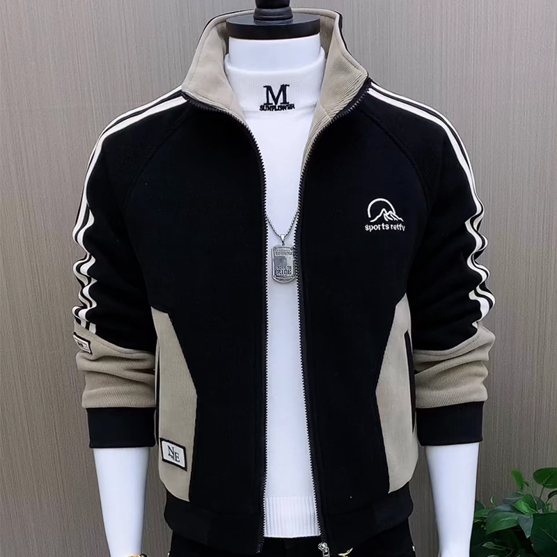 时尚新款男士夹克加绒加厚保暖