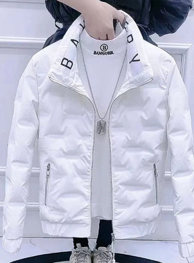 立领轻薄男士羽绒服短款痞帅百搭
