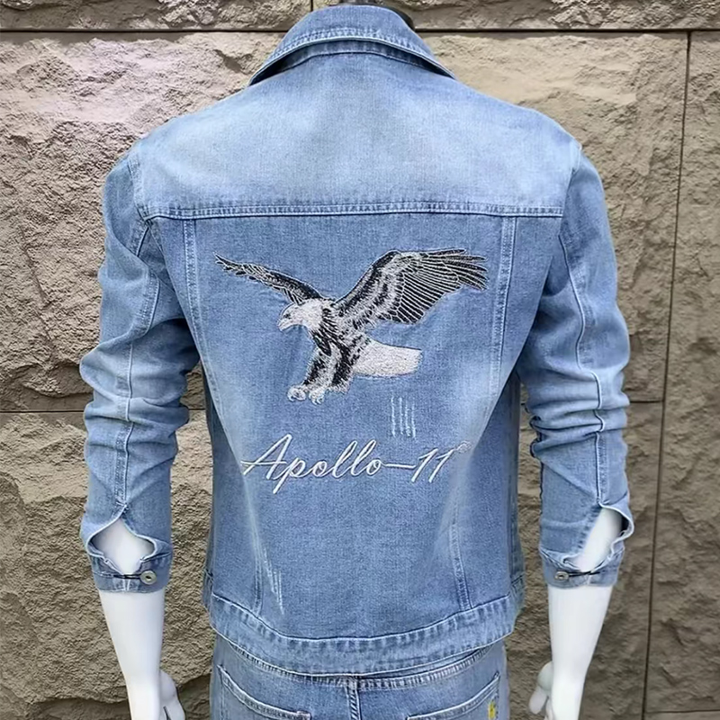 春秋外套男个性牛仔衣网红夹克