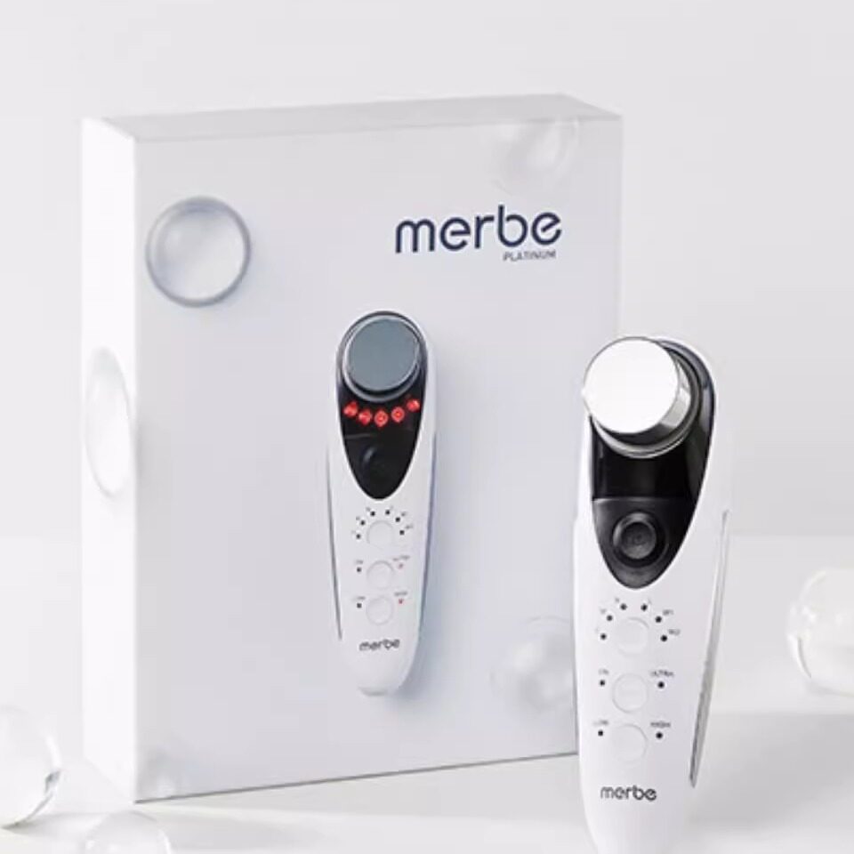 韩国直发【MERBE】韩国皮肤管理室 家庭离子导入超声波小型美容仪