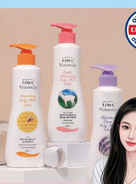 【韩国直邮】leivy山羊乳身体乳沐浴露薰衣草纯羊奶蛋白滋润350ml