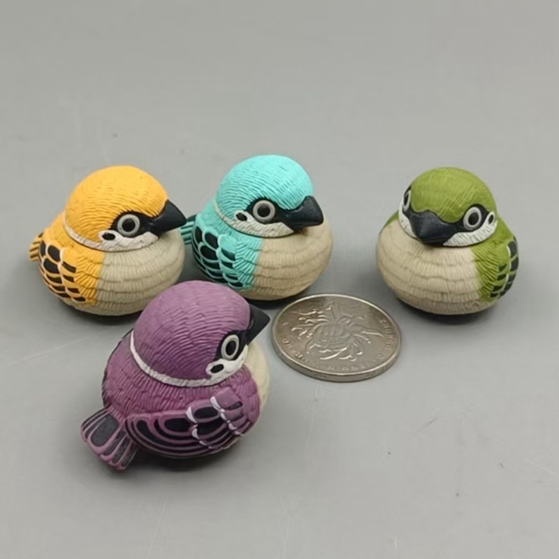 正版散货 KITAN 奇谭俱乐部 福福小鸟 胖圆圆麻雀 小鸡 模型现货