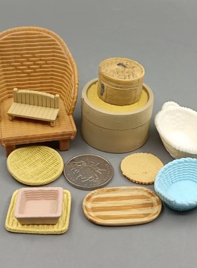 现货 森林贝儿家族 日单 仿真竹编 食玩 过家家儿童玩具 散货