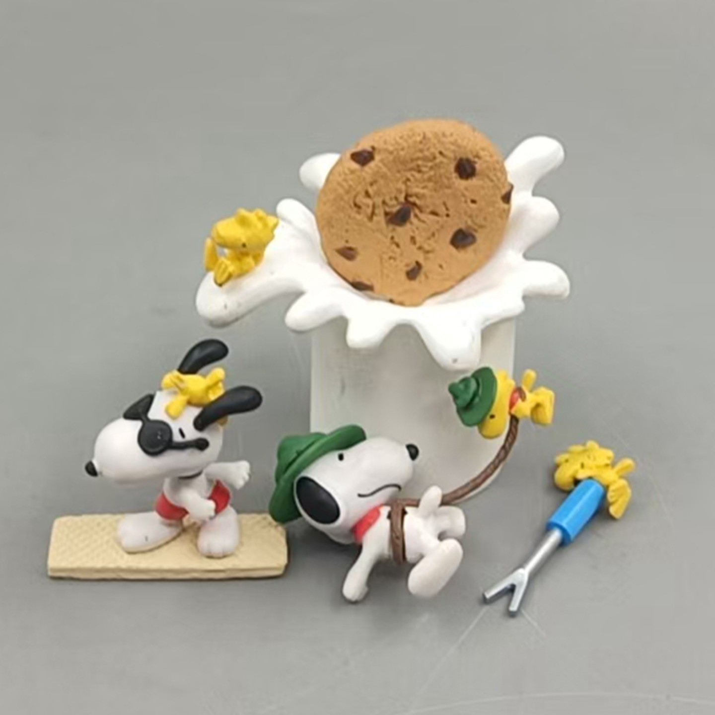 现货正版 中古 Rement 食玩 史努比配件 曲奇牛奶 摆件 盒蛋散货