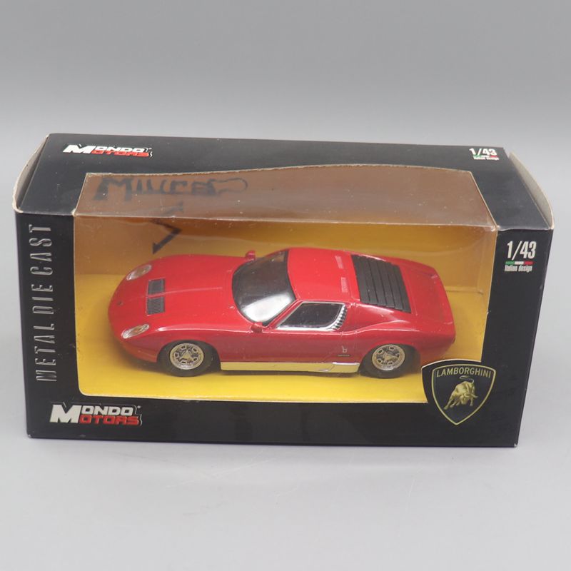 现货正版 Mondo Motors 1：43 兰博基尼MIURA S 仿真合金汽车模型