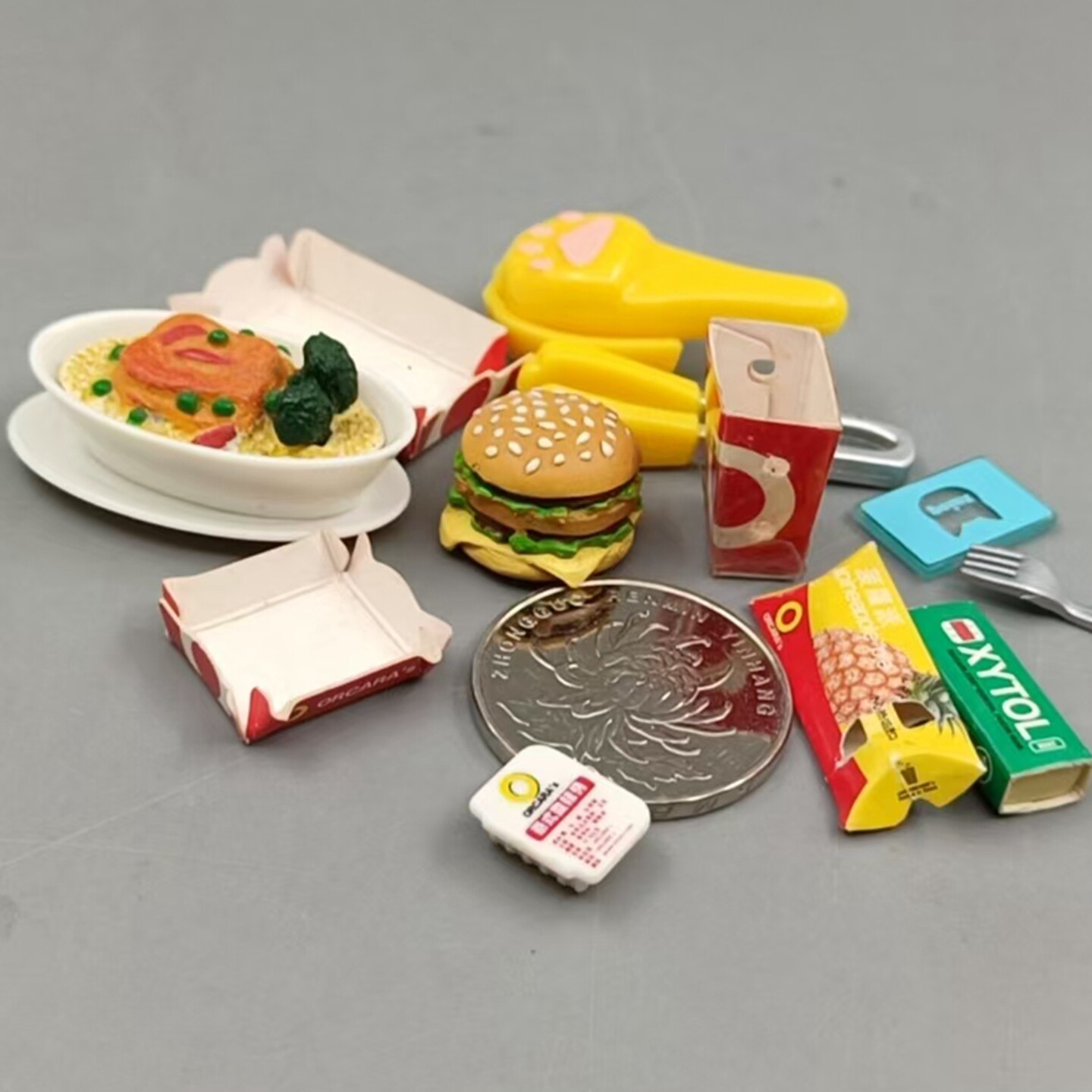 现货正版 ORCARA/甲壳原 食玩 快餐店 微缩 过家家玩具 扭蛋散货