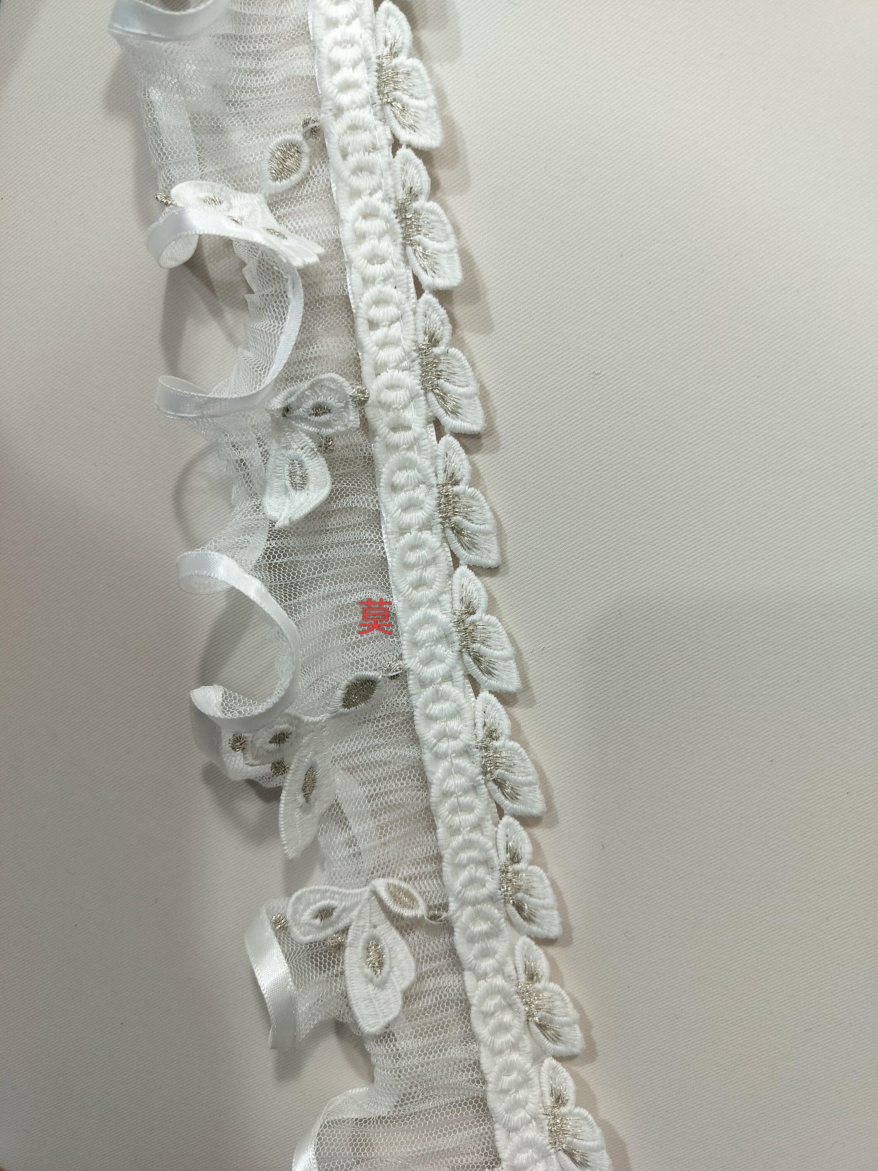 窗帘花边辅料白色蕾丝侧边拼接水溶花边符合蕾丝装饰立边法式宽边
