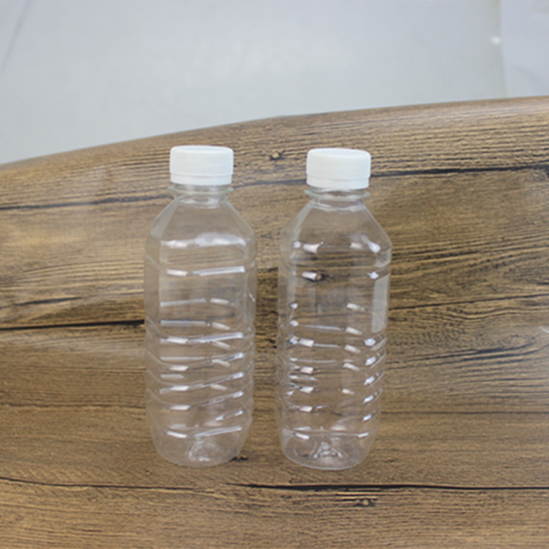一次性塑料方瓶圆形凉茶瓶500ML图片