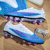 C罗梅西X19透气刺客15人造草坪足球鞋 男女长钉碎钉tf学生儿童猎鹰