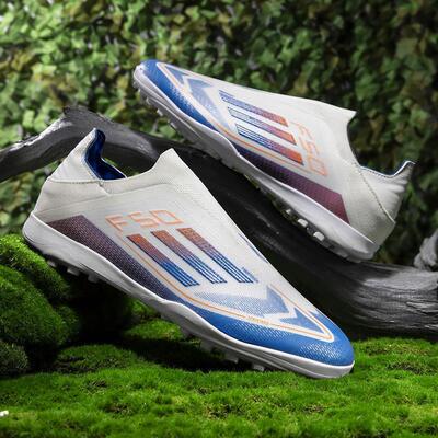 梅西新品F50足球鞋成人一脚蹬男女MG短钉儿童学生碎钉TF草地训练