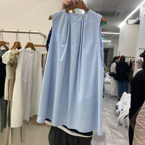 韩国东大门2026夏季新款DRESS ROOM时尚个性推荐宽松无袖连衣裙