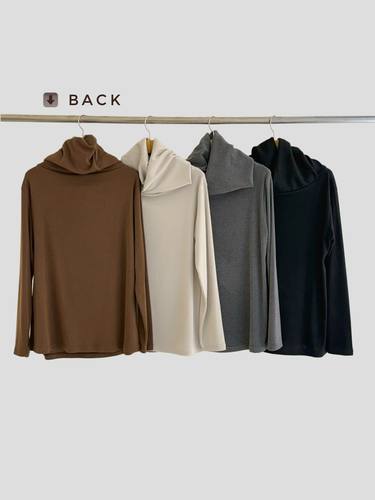 韩国东大门2026春新品Neutra 时尚百搭纯色高领上衣女