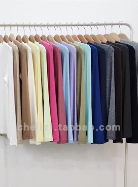 韩国东大门2025秋季新品LEMIU简约净版纯色日常百搭长袖宽松T恤