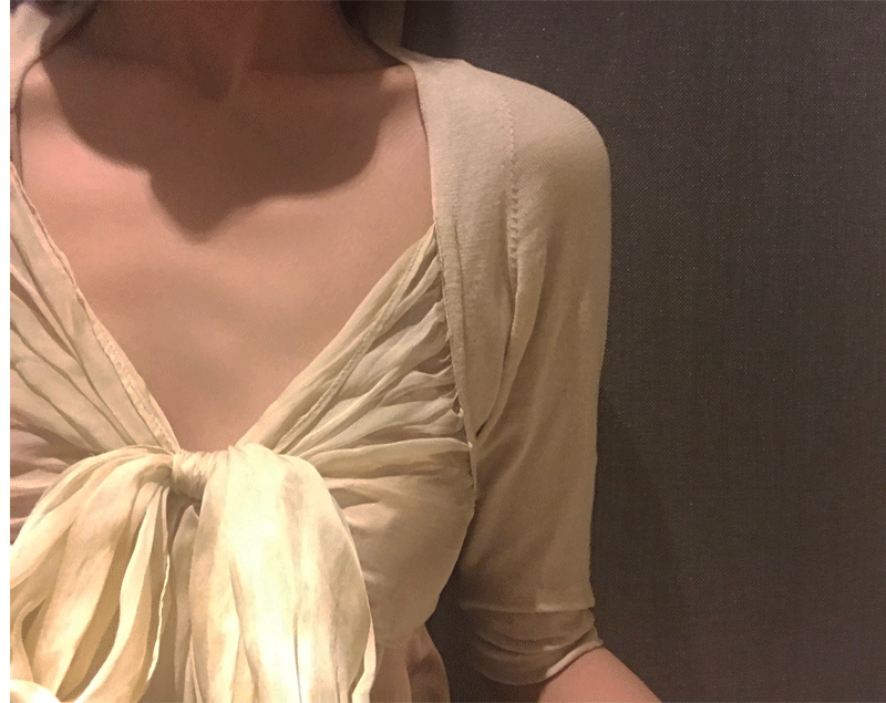 【天天特價】mwtourNon Bianco Nero Balletto吉賽爾芭蕾服系帶衫