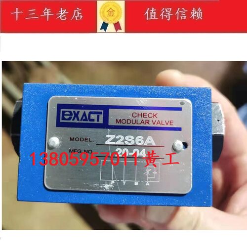 EXACT台湾精确单向阀Z2S6A Z2S10A Z2S6