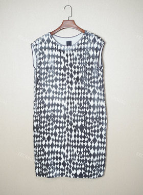 国内现货 新品  mina perhonen丝绒植绒无袖连衣裙 日本制