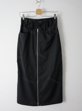 新品 国内现货 山本里美LIMI feu羊毛拉链半身裙