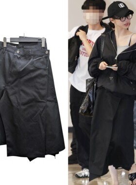 JUNYA WATANABE CDG 黑色 解构不规则 牛仔半裙 长裙 24ss