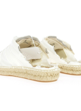 新品 Maison Margiela 白色帆布德训鞋板鞋拖鞋 37