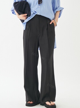 Plage 亚麻混纺直筒裤  22SS washable linen