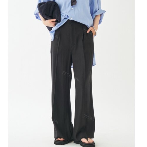 Plage 亚麻混纺直筒裤  22SS washable linen
