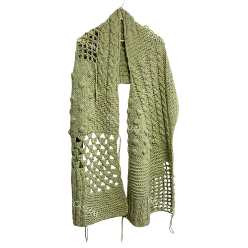 MM6 Maison Margiela 镂空钩花围巾披肩