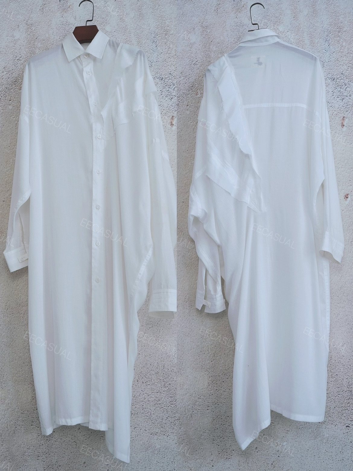 国内现货 新品 山本耀司 YOHJI 白色长款衬衫连衣裙 20SS