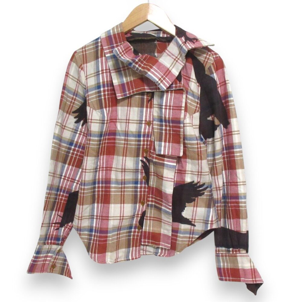 Vivienne Westwood RED LABEL 红色格纹长袖衬衫