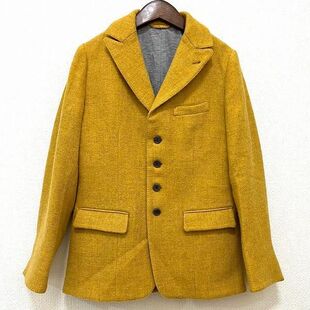45r 设得兰 粗花呢 夹克 女士 羊毛 毛呢 西装 外套 日本制