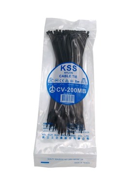 凯士士CV-200MB 黑色2.5x203电线扎带 kss尼龙cv200mb