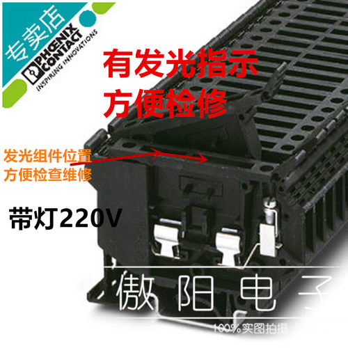 菲尼克斯带灯保险丝端子