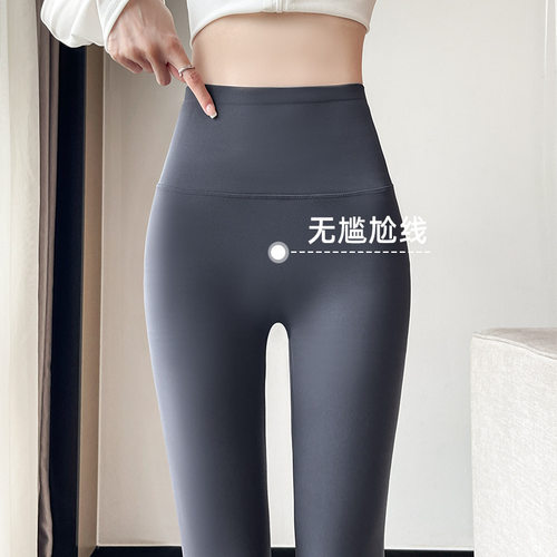 巨好看的鲨鱼裤女款2026秋冬新款加绒加厚高腰收腹紧身瑜伽裤打子