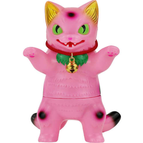 sofubi | 日本 小夏屋 konatsuya - Negora 猫吉拉 粉色招财款