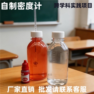 自制微型密度计人教版液体浮力比重计物理科学实验阿基米德原理