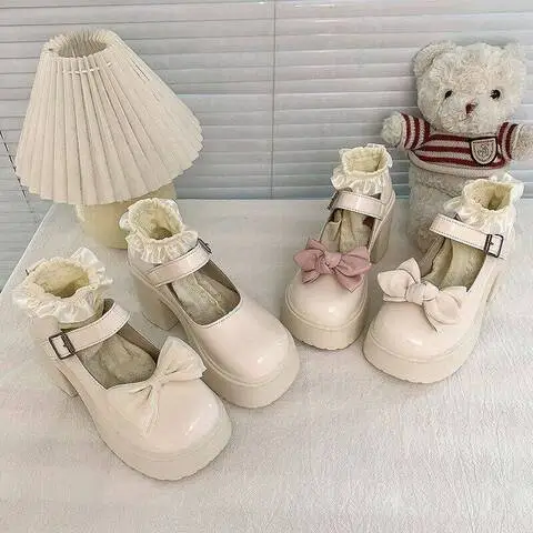 原创厚底jk鞋子大头鞋lololita女小皮鞋日系女百搭玛丽珍爆款甜美