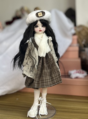30厘米BJD娃娃改妆娃娃6分关节娃娃3D真眼女孩玩具换装洋娃娃