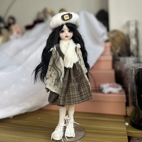 30厘米BJD娃娃改妆娃娃6分关节娃娃3D真眼女孩玩具换装洋娃娃