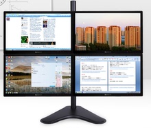四屏桌面拼接液晶显示器支架4屏电脑多屏升降旋转19-32寸AOC三星